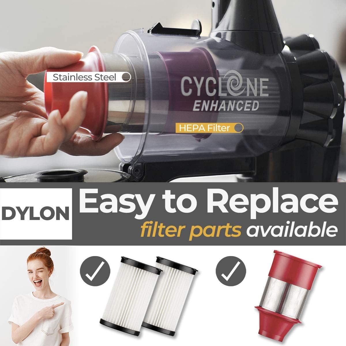 DYLON - Cordless Stick Vacuum Cleaner
