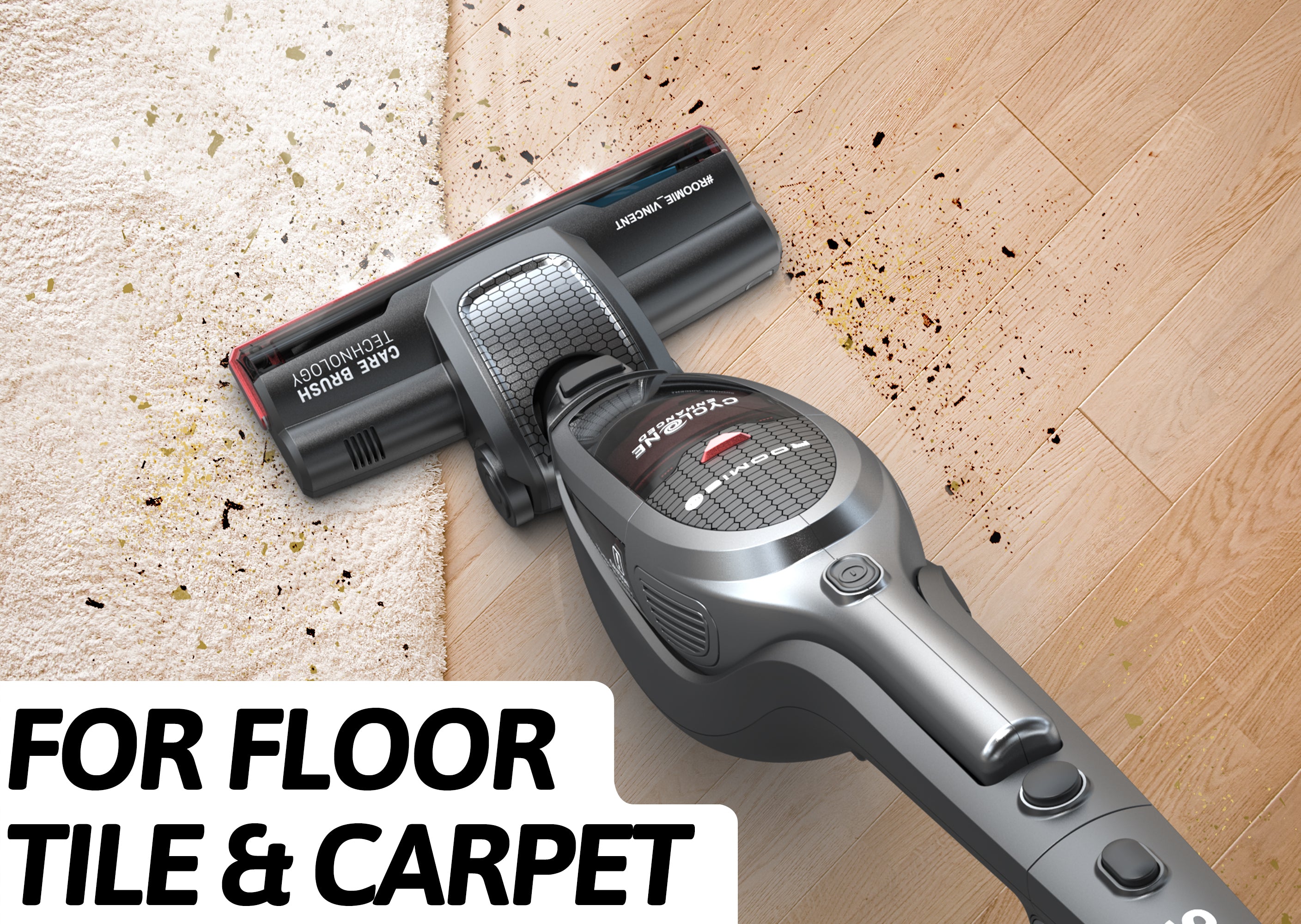 VINCENT - SlimVac Upright Cordless Vacuum Cleaner