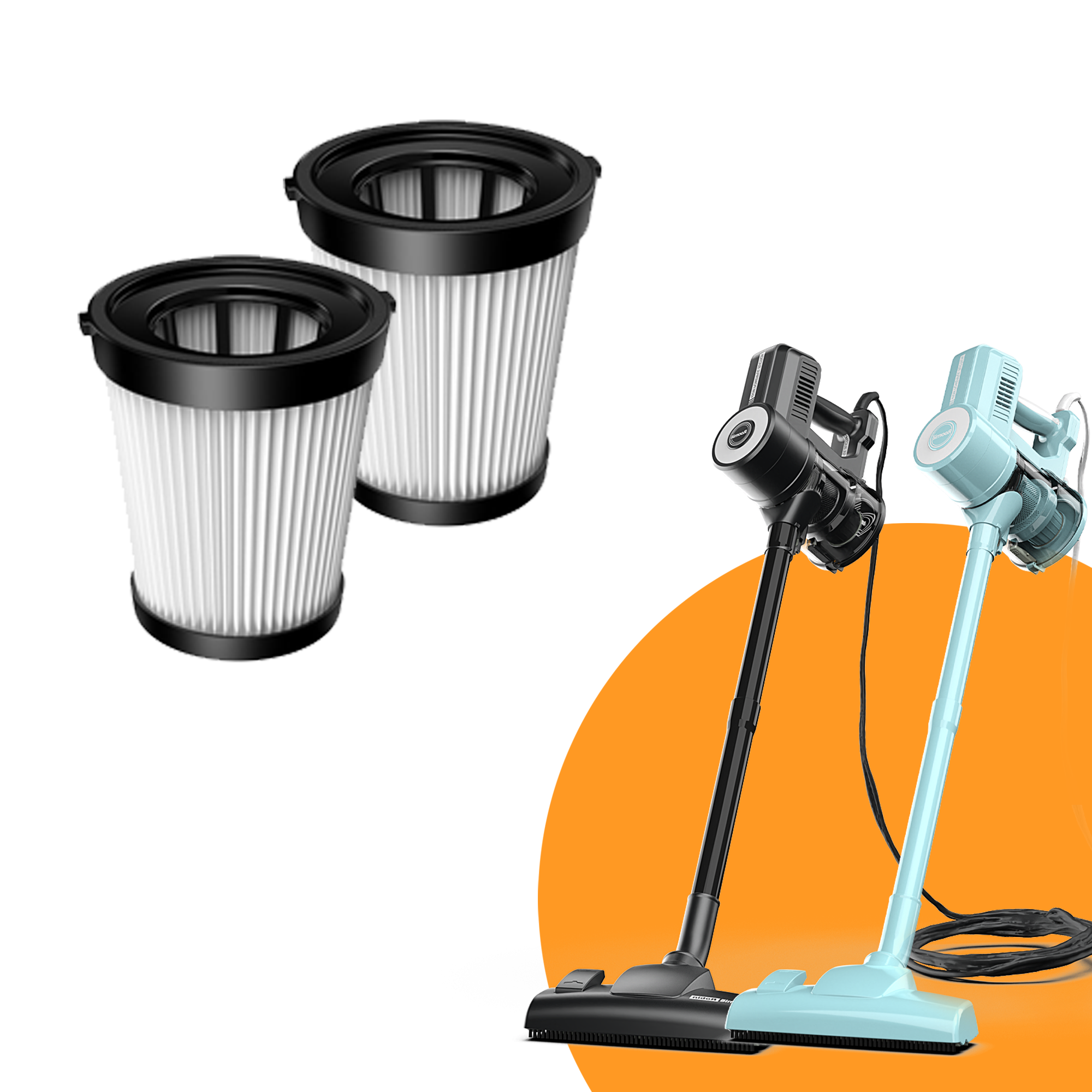 HEPA Filter for Roomie 'ROBIN' Corded Vacuum - Pack of 2