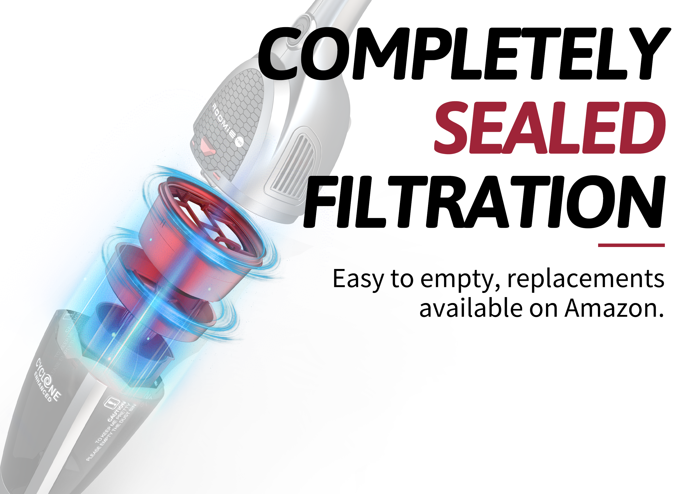 VINCENT - SlimVac Upright Cordless Vacuum Cleaner