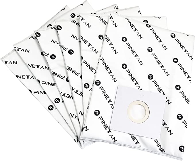 Dust Bags for PINETAN "WhisperClean" Canister Vacuum, Pack Of 6