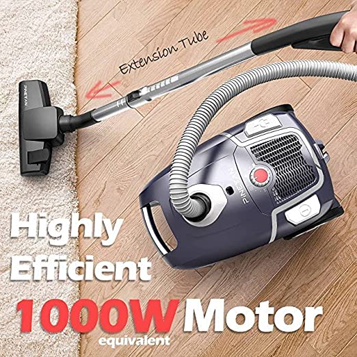 WhisperClean - Ultra Quiet Canister Vacuum Cleaner