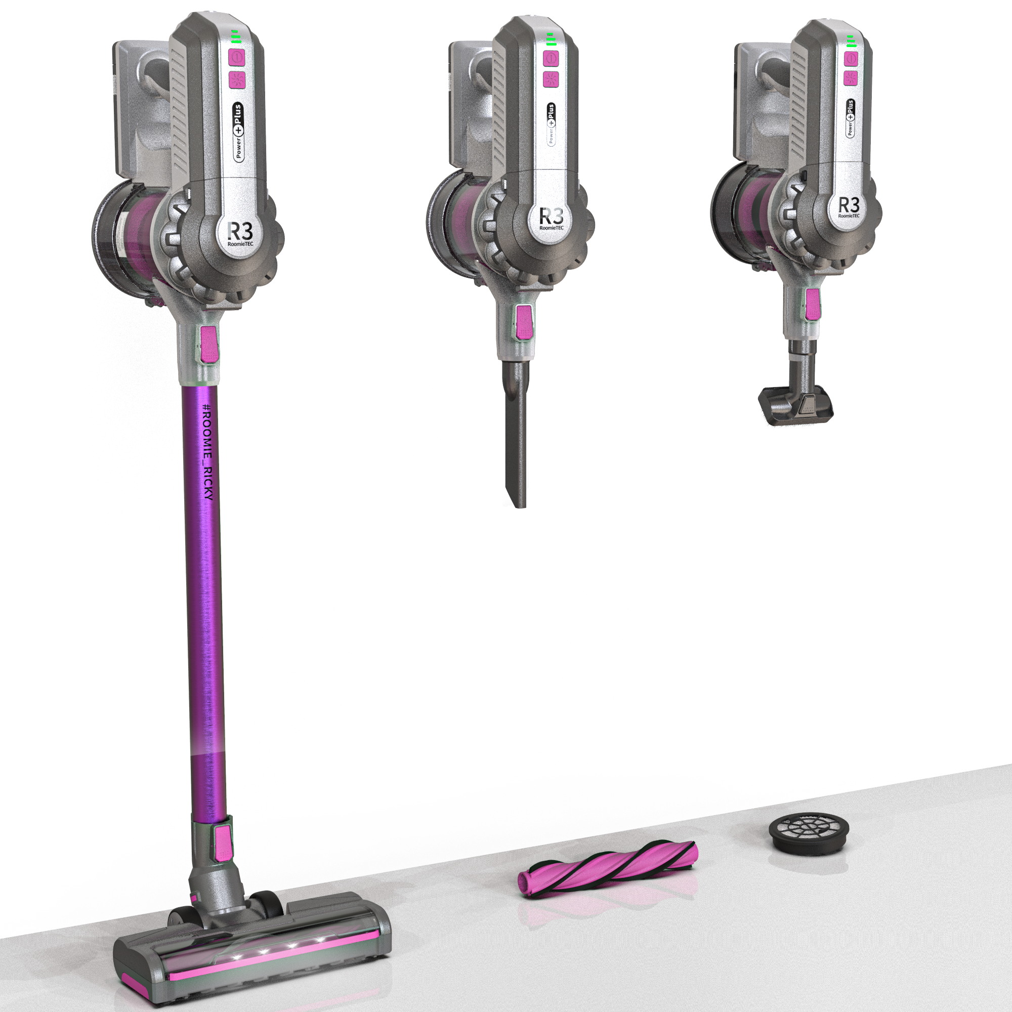 RICKY - Professional Cordless Stick Vacuum Cleaner