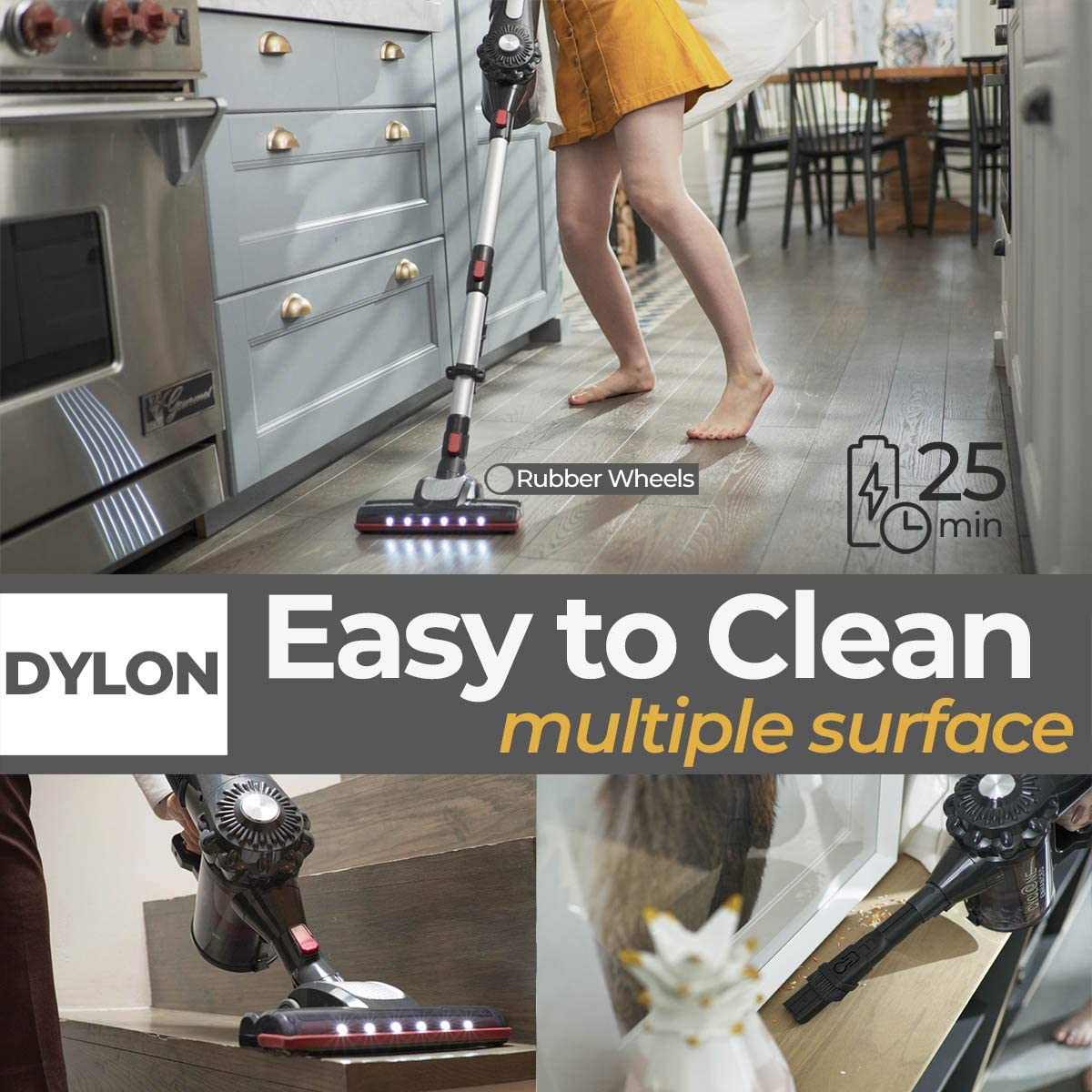 DYLON - Cordless Stick Vacuum Cleaner