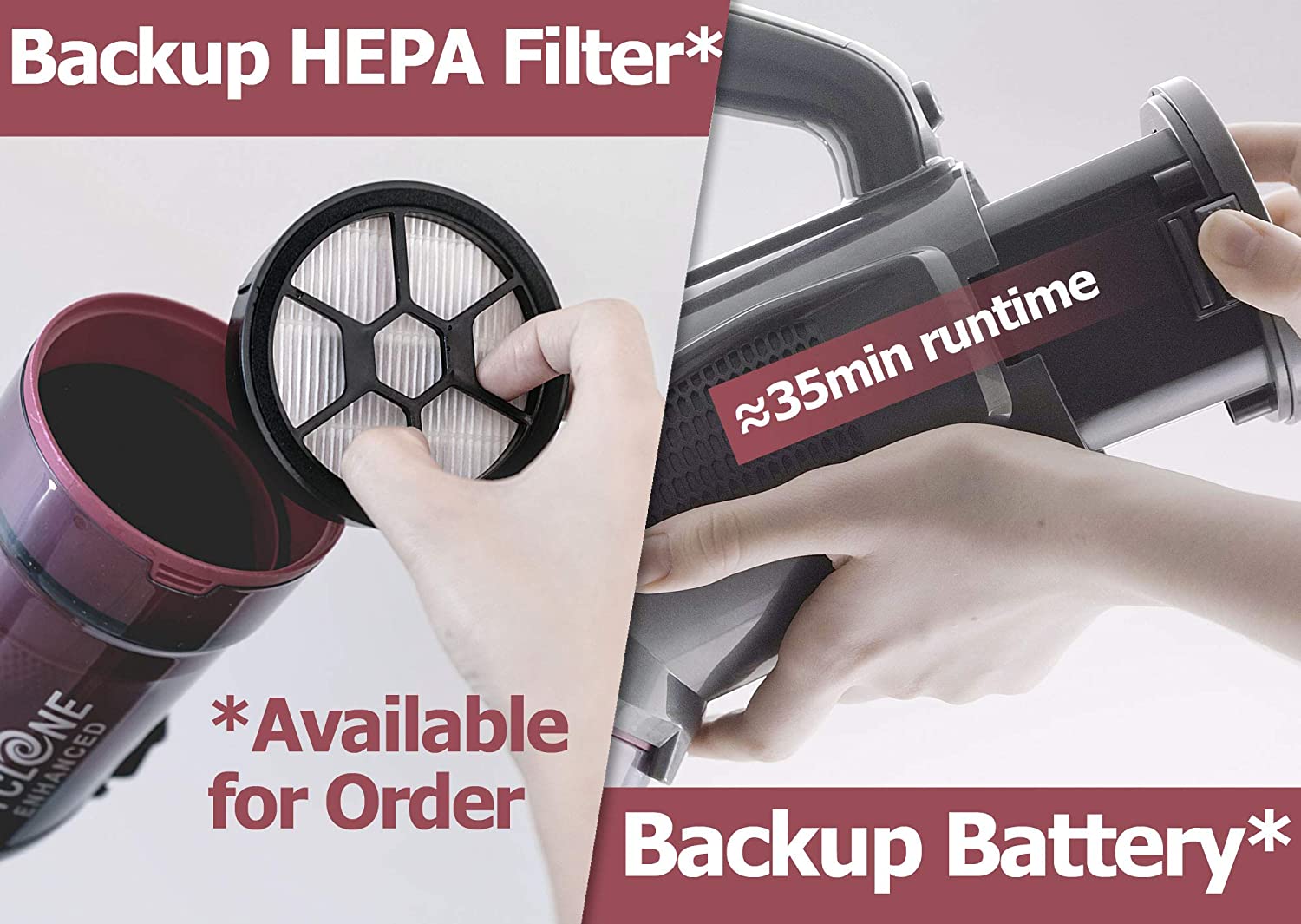 ELITE PRO - Cordless Low-Reaching Vacuum Cleaner