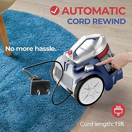 EasyPeasy - Bagless Canister Vacuum Cleaner, Corded 800W